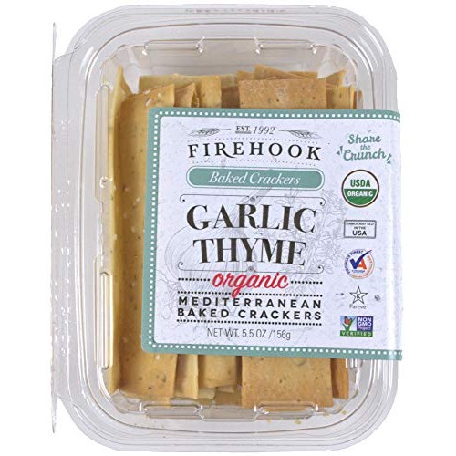 Firehook, Garlic Thyme Mediterranean Crackers 4 Pack