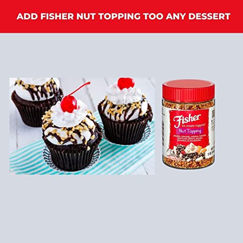 Fisher Nut Topping Bundle, Includes Three 3 5 0z Fisher Nut To...
