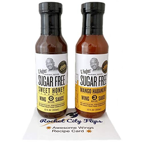 G Hughes Sugar Free Mango Habanero And Sweet Honey Wing Sauce Bu