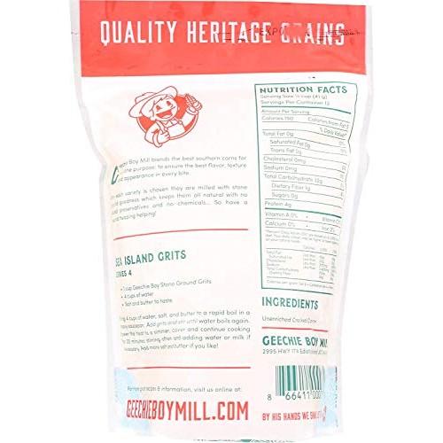 Geechie Boy Mill Speckled Grits Pack Of 2, 24 Oz Bags