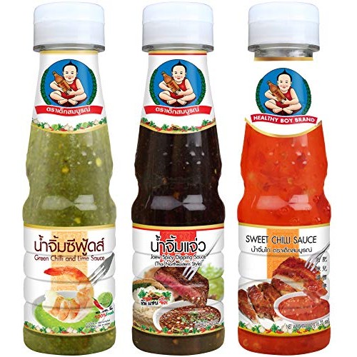 Healthy Boy Thai Variety Dipping Sauce Set Seafood, Thai Spicy