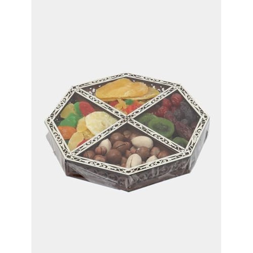 Generic Dried Fruit & Nut Gift Tray, Made in Uzbekistan, 6.17 Ou...
