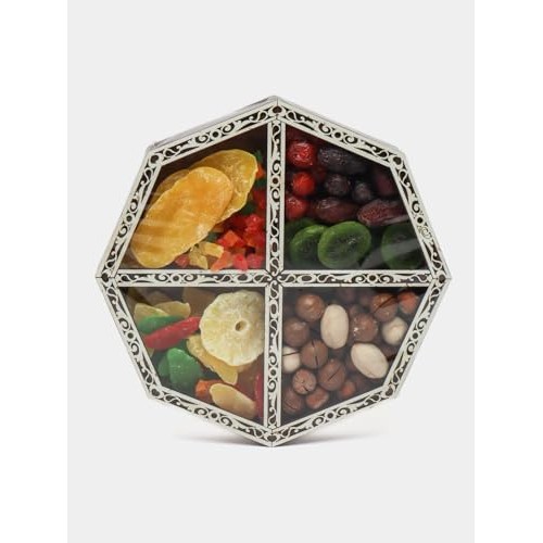 Generic Dried Fruit & Nut Gift Tray, Made in Uzbekistan, 6.17 Ou...