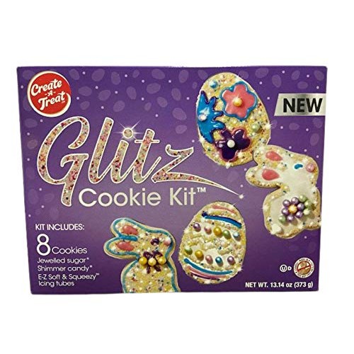 Glitz Easter Bunny &Amp; Egg Cookie Decorating Kit