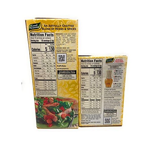 Good Seasons Italian Salad Dressing &Amp; Recipe Kit Cruet 2 Count W