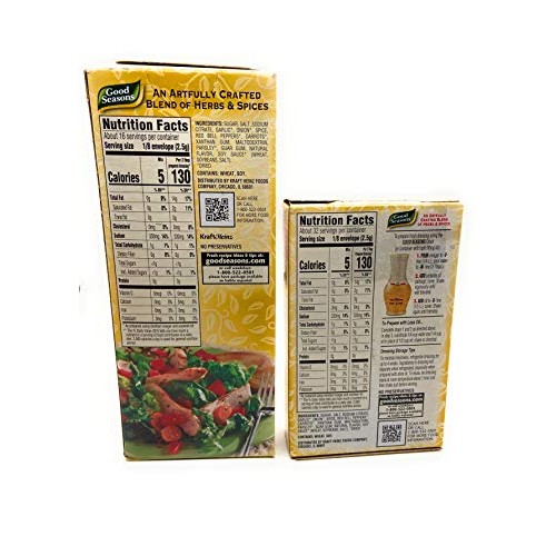 Good Seasons Italian Salad Dressing &Amp; Recipe Kit Cruet 2 Count W