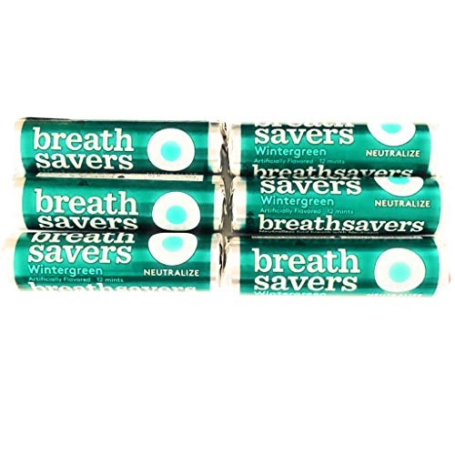 Breathsavers Wintergreen Mints | 6 Rolls, 12 Mints Per Roll