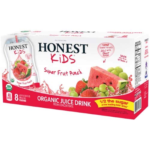 Honest Kids Super Fruit Punch Organic Juice Drink 6.75 Oz - 8 Ct