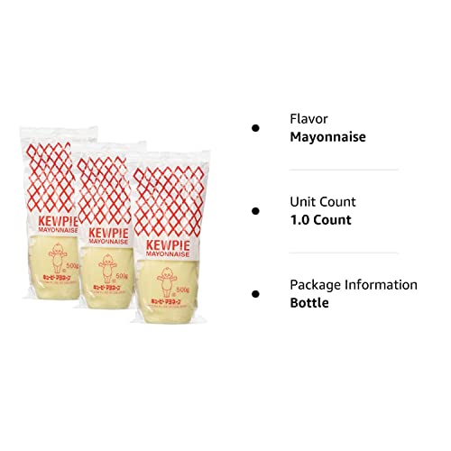 Japanese Kewpie Mayonnaise - 17.64 oz. Pack of 3