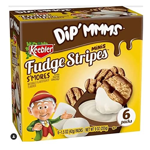 Keebler Fudge Stripes Cookies Mini Smores Dipmmms 6 Count Box