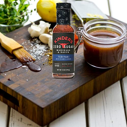 Kinders Zero Sugar Marinade and Sauce Teriyaki with Sesame and ...
