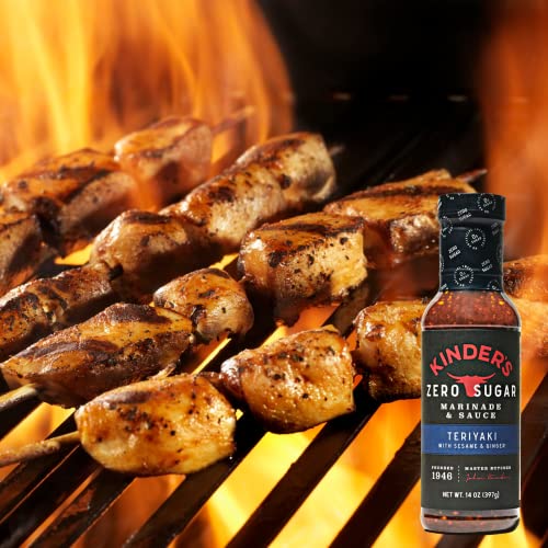 Kinders Zero Sugar Marinade and Sauce Teriyaki with Sesame and ...