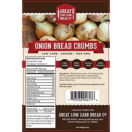 Low Carb Bread Crumbs, Great Low Carb Bread Company, High Protei