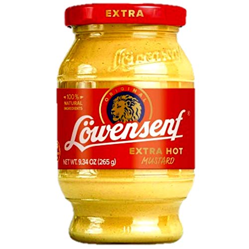 Lowensenf Mustard Variety Pack 3 Pack - Extra Hot Mustard 9.3