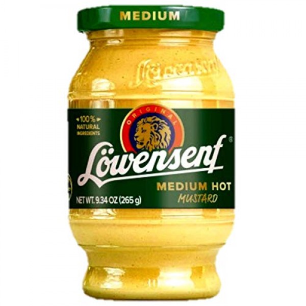 Lowensenf Mustard Variety Pack 3 Pack - Extra Hot Mustard 9.3