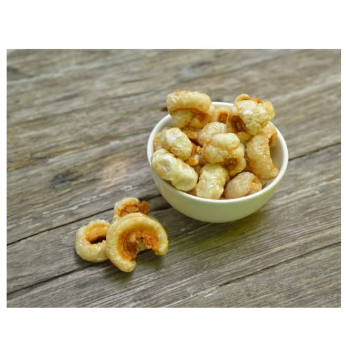 Macs Original Fried Pork Skins 11 Oz Barrel, Perfect Snack, Glu...