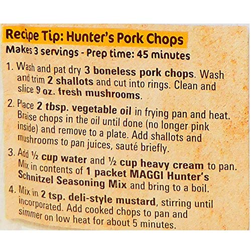 Maggi Fix &Amp; Frisch Seasoning Mix- Hunters Schnitzel In Creamy M