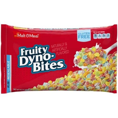 Malt-O-Meal Gluten Free Cereal, Fruity Dyno Bites, 65 Oz, Bag 3 Malt-O-Meal Gluten Free Cereal, Fruity Dyno Bites, 65 Oz, Bag 3