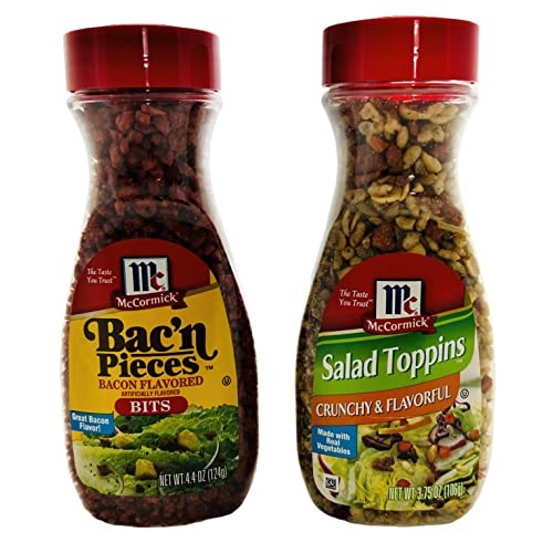 McCormick Crunchy Salad Toppings and Bacon Flavored Chips Bundle...