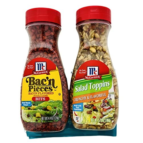 McCormick Crunchy Salad Toppings and Bacon Flavored Bits Bundle ...