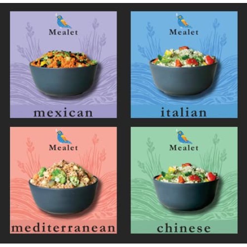 Mealet: 4 Organic International Millet Meals. High Protein, Plan