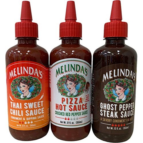Melindas Kosher Condiment Hot Sauces In 12 Ounce Bottles Bundle