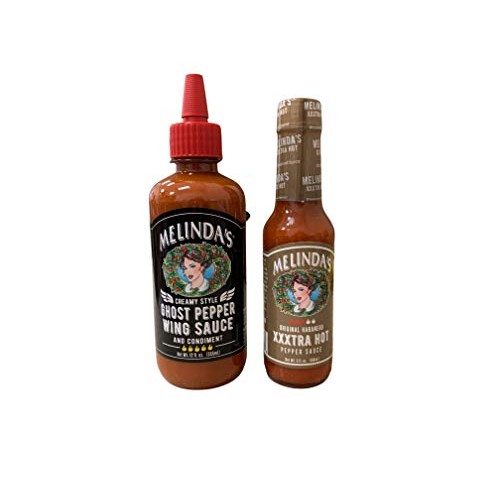 Melindas Kosher Wings Hot Sauce Ghost Pepper 12 Oz And Habanero