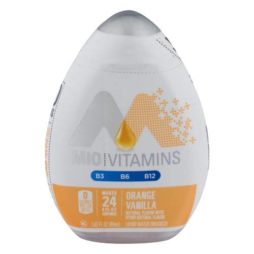 Mio Energy Liquid Water Enhancer, Orange Vanilla Pack Of 8