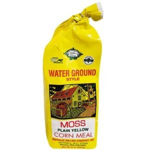 Moss Plain Yellow Corn Meal Water Ground Style 2 Lb. Bag - Buf...