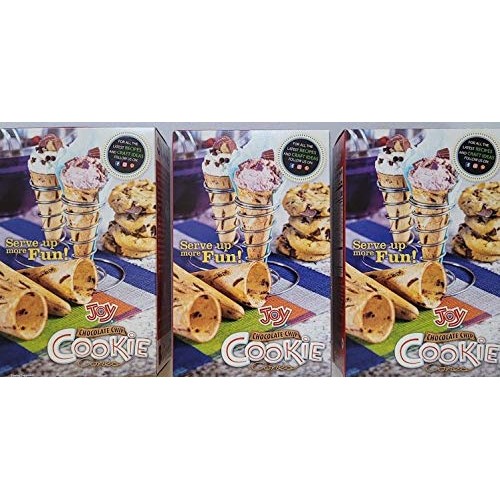 New Joy Chocolate Chip Cookie Cones 7.0 Oz – Multipack Of 3 Boxe