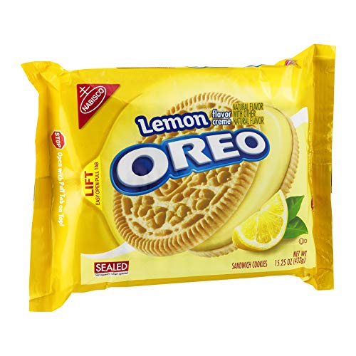 Oreo Sandwich Cookies - Lemon Creme - 15.25 Ounces Pack Of 2