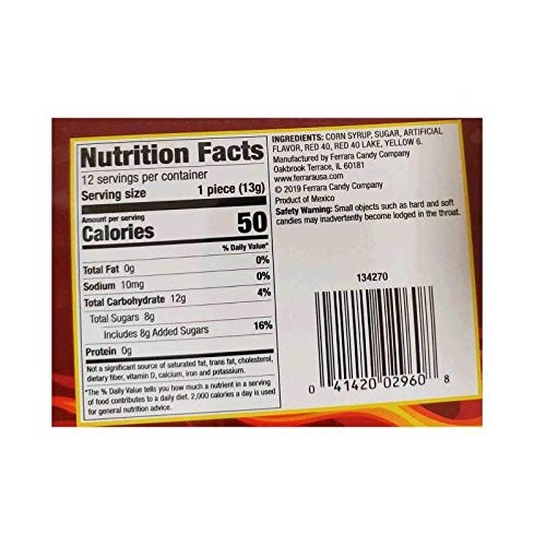 Original Red Hots Candy Canes, Cinnamon Flavored, 12 Count Box