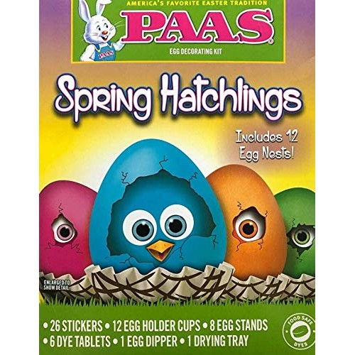 Paas Spring Hatchling And Emoji Eggs, Egg Decorating Kits Pack Of 2