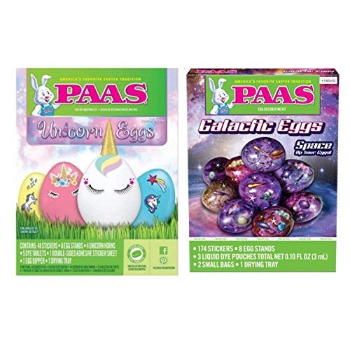 Paas Unicorn And Galactic Eggs Fantasy Egg Dye Kit Set Of 2