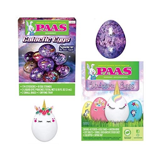 Paas Unicorn And Galactic Eggs Fantasy Egg Dye Kit Set Of 2