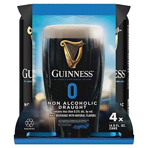 [Pack of 6] Guinness Irish Dry Stout Draught Non-Alcoholic NA Be...