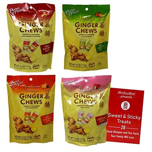 Prince Of Peace Natural Ginger Chews 4 Flavor Variety - 1 Each