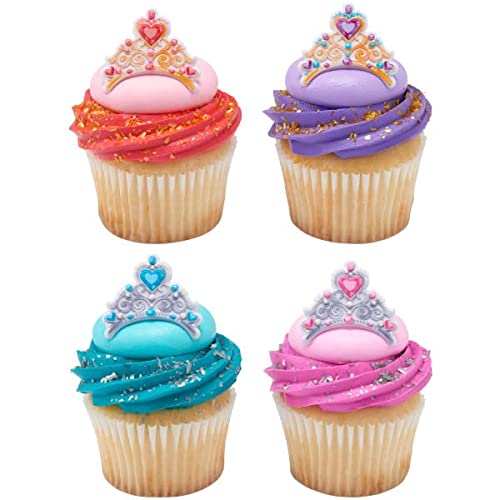 Princess Crown Tiara Cupcake Toppers Baking Supplies Favors Cake