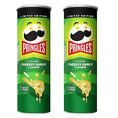 Pringles Limited Edition Seriously Cheesy Garlic 97g x 2 Cans