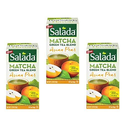 Salada Matcha Green Tea Blend Asian Pear - 20 Tea Bags Pack Of
