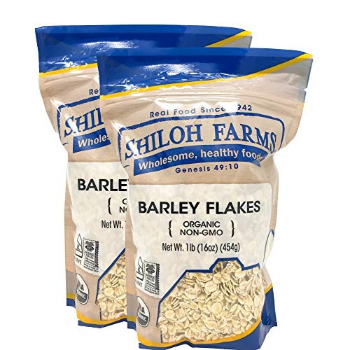 Shiloh Farms - Organic Barley Flakes 16 Ounce - 2 Pack