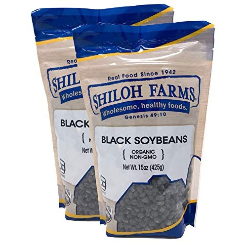 Shiloh Farms - Organic Black Soybeans 2 Pack - 15 Ounce Each