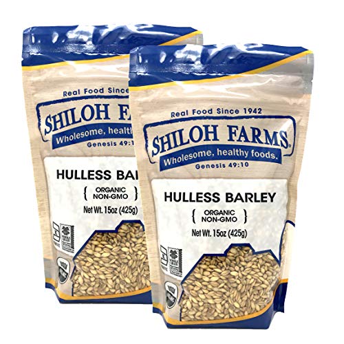 Shiloh Farms - Organic Non Gmo Hulless Barley 15 Ounce - 2 Pack