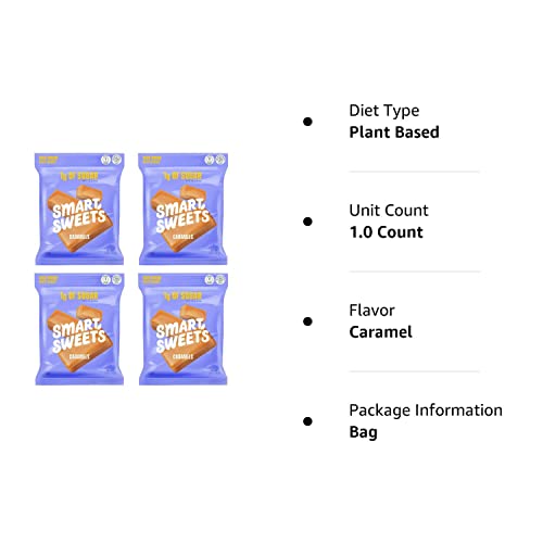 Smart Sweets Caramel Bites, 1.6 Ounce Pack Of 4