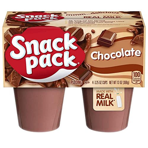 Snack Pack Chocolate Pudding Cups, 4-ct. Packs Set of 4 Made wit...