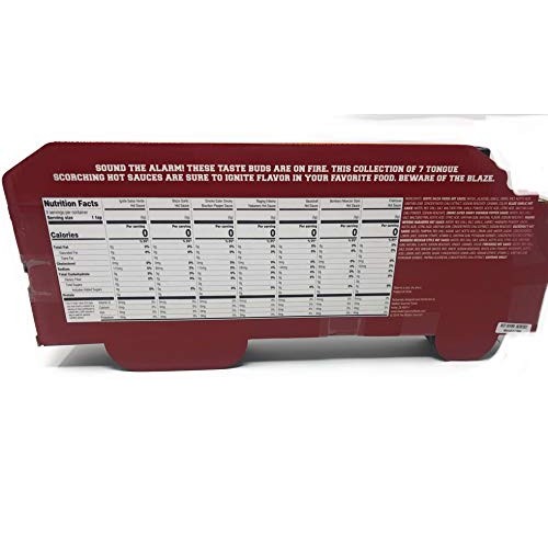 Sound The Alarm Hot Sauce Collection 7 Pack Gift Set-7 Sauce Set