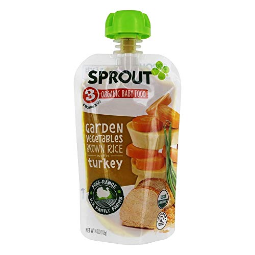 Organic Baby Food Stage 3 Garden Vegetables Brown Rice With Turk