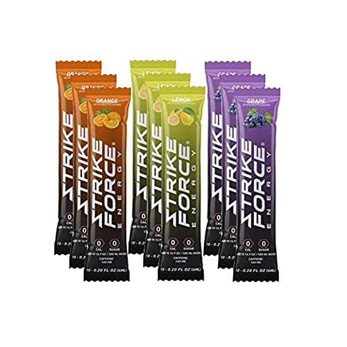 Strike Force Energy Drink Mix - 3 Flavor Variety Pack - Natural ...