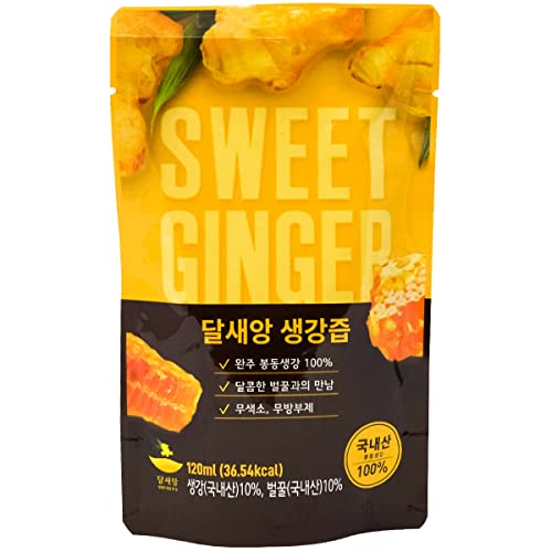 Sweet Honey GINGER JUICE 4 oz per Pack, 30 Packs 생강쥬스, Produ...
