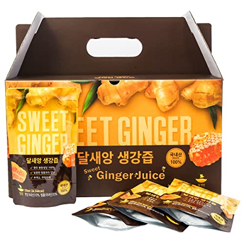 Sweet Honey GINGER JUICE 4 oz per Pack, 30 Packs 생강쥬스, Produ...